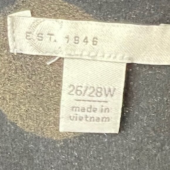 CATO Womens Semi-Sheer Sleeveless Layered Tunic, Blk w/Yellow Dots, Size 26/28W - Picture 2 of 6